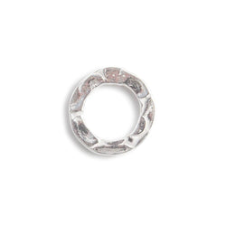 10mm Sterling Silver Hammered Jump Ring Connector 7mm ID Set of 10 pieces (ONLINE ORDER ONLY)