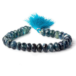 10mm Tanzanian Kyanite Faceted Rondelle Beads 32 beads 8 inch (ONLINE ORDER ONLY)