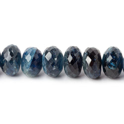 10mm Tanzanian Kyanite Faceted Rondelle Beads 32 beads 8 inch (ONLINE ORDER ONLY)