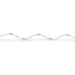 10mm x 1mm Curved Tube Beads 32 inch 80 pieces