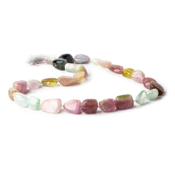 10x10-19x10mm Multi Color Afghani Tourmaline Plain Nugget Beads 16 inch 27 pieces (ONLINE ORDER ONLY)