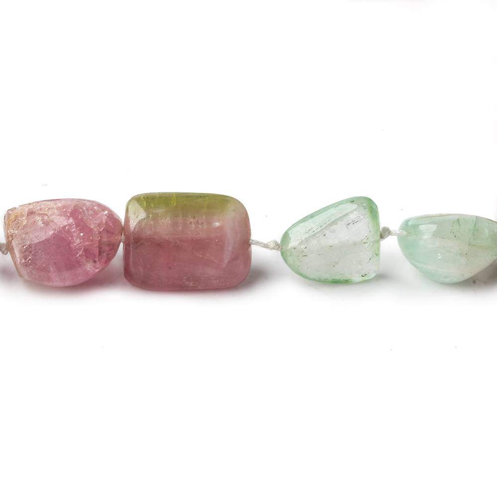 10x10-19x10mm Multi Color Afghani Tourmaline Plain Nugget Beads 16 inch 27 pieces (ONLINE ORDER ONLY)