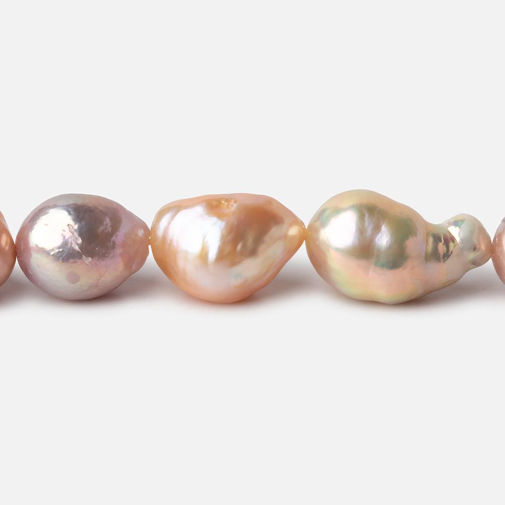 10x11-10x13mm Tri Color Baroque Freshwater Pearls 15.5 inch 30 pieces AA grade (ONLINE ORDER ONLY)