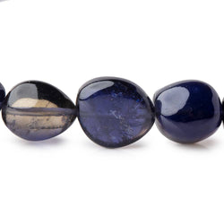 10x12-15x23mm Iolite plain nugget beads 20 inch 35 beads AAA+ (ONLINE ORDER ONLY)