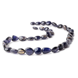 10x12-15x23mm Iolite plain nugget beads 20 inch 35 beads AAA+ (ONLINE ORDER ONLY)