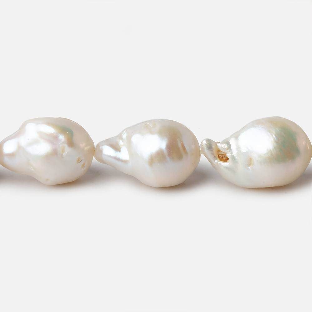 10x13.5-11x19.5mm Off White Ultra Baroque Freshwater Pearl 16 inch 23 pieces A (ONLINE ORDER ONLY)