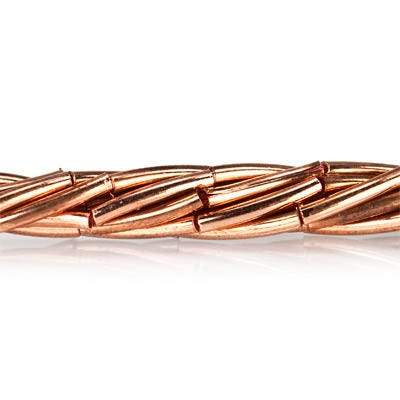 10x1.5mm Copper Bead Curved Tube 8 inch 20 pcs (ONLINE ORDER ONLY)