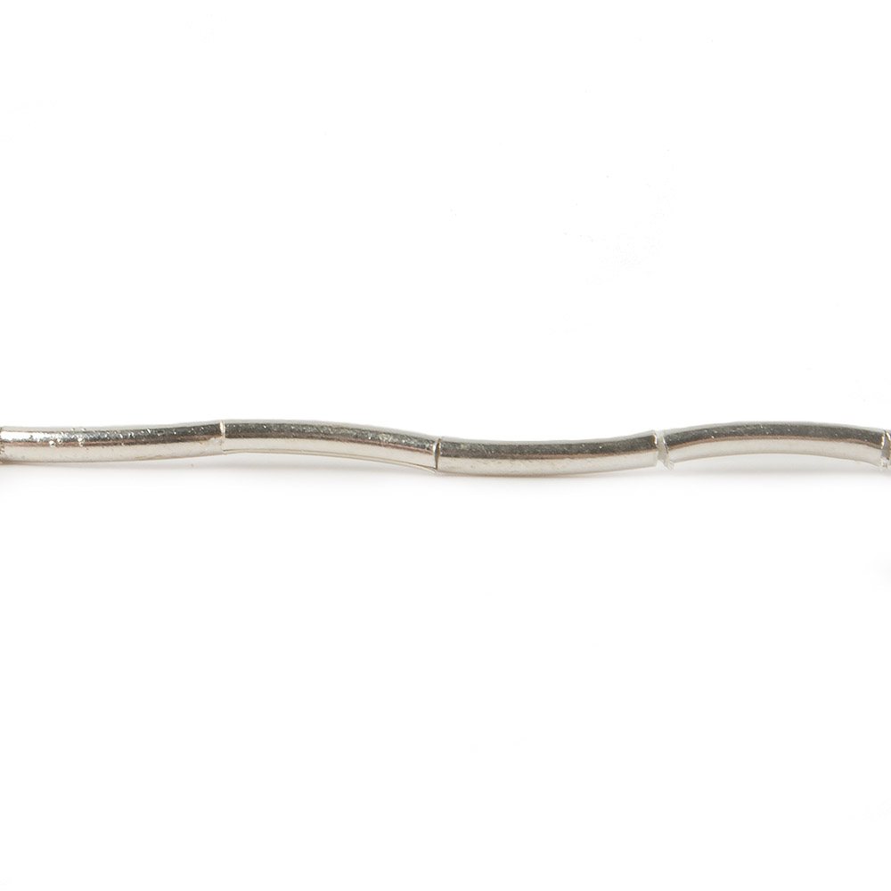 10x2mm Sterling Silver Tube Beads 20 beads 8 inch (ONLINE ORDER ONLY)