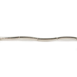 10x2mm Sterling Silver Tube Beads 20 beads 8 inch (ONLINE ORDER ONLY)