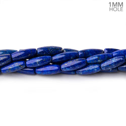10x4mm Lapis Lazuli Plain Rice Beads 15.5 inch 37 pieces AA (ONLINE ORDER ONLY)