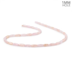 10x4mm Morganite Plain Rice Beads 16 inch 40 pieces 1mm Drill Hole