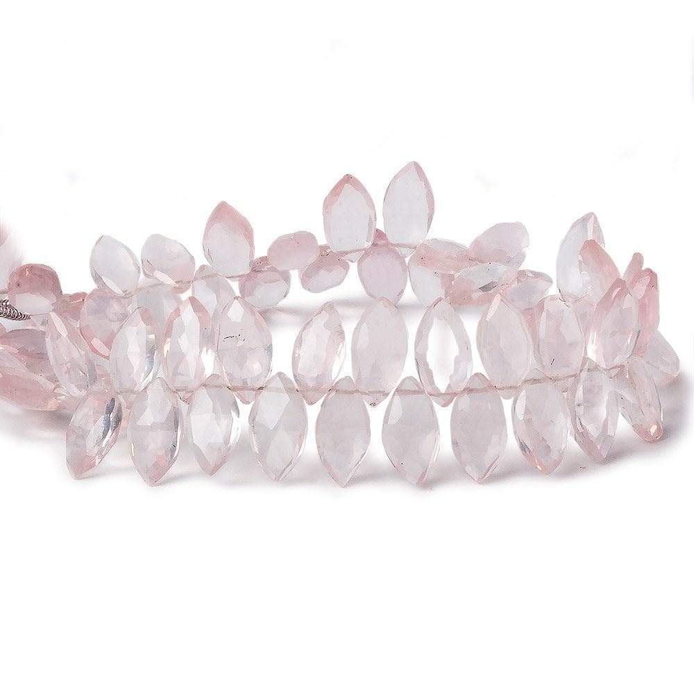 10x5-12x6mm Rose Quartz Faceted Marquise Beads 7 inch 56 beads (ONLINE ORDER ONLY)