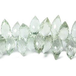 10x5mm-16x6mm Prasiolite Faceted Marquise Beads 8 inch 73 pieces (ONLINE ORDER ONLY)