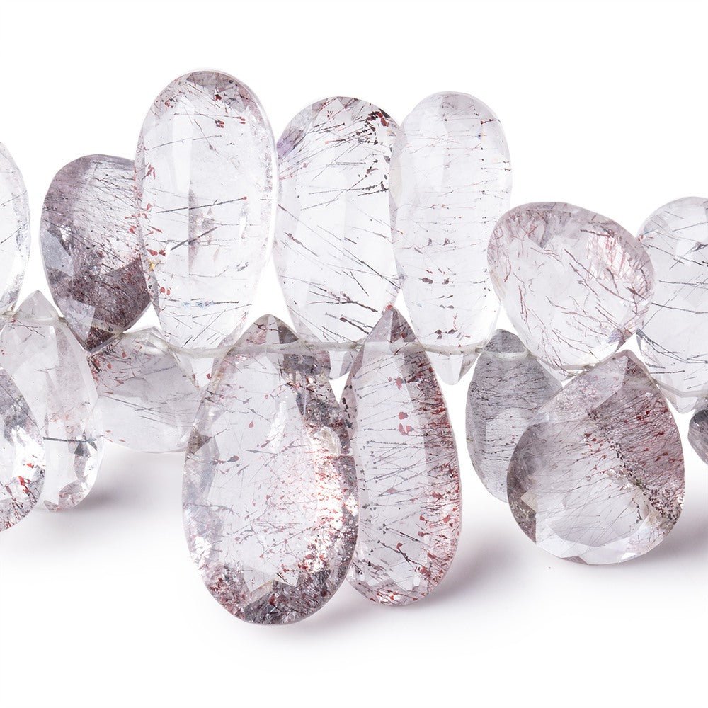 10x6-22x12mm Moss Amethyst Pavilion Faceted Pears 6.5 inch 43 Beads AAA (ONLINE ORDER ONLY)