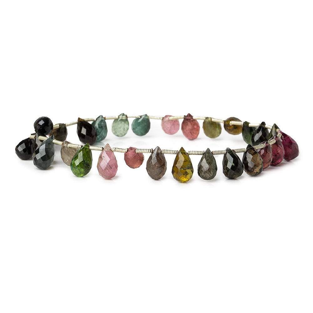 10x6mm Multi-color Tourmaline Faceted Tear Drops (ONLINE ORDER ONLY)