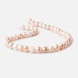 10x8-11x10mm Tri-Color Baroque 2.5mm Large Hole Pearls 15 inch 40 beads (ONLINE ORDER ONLY)