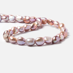 10x8-11x9mm TriColor Baroque 2.5mm large hole Pearls 15 in. 39 pcs (ONLINE ORDER ONLY)