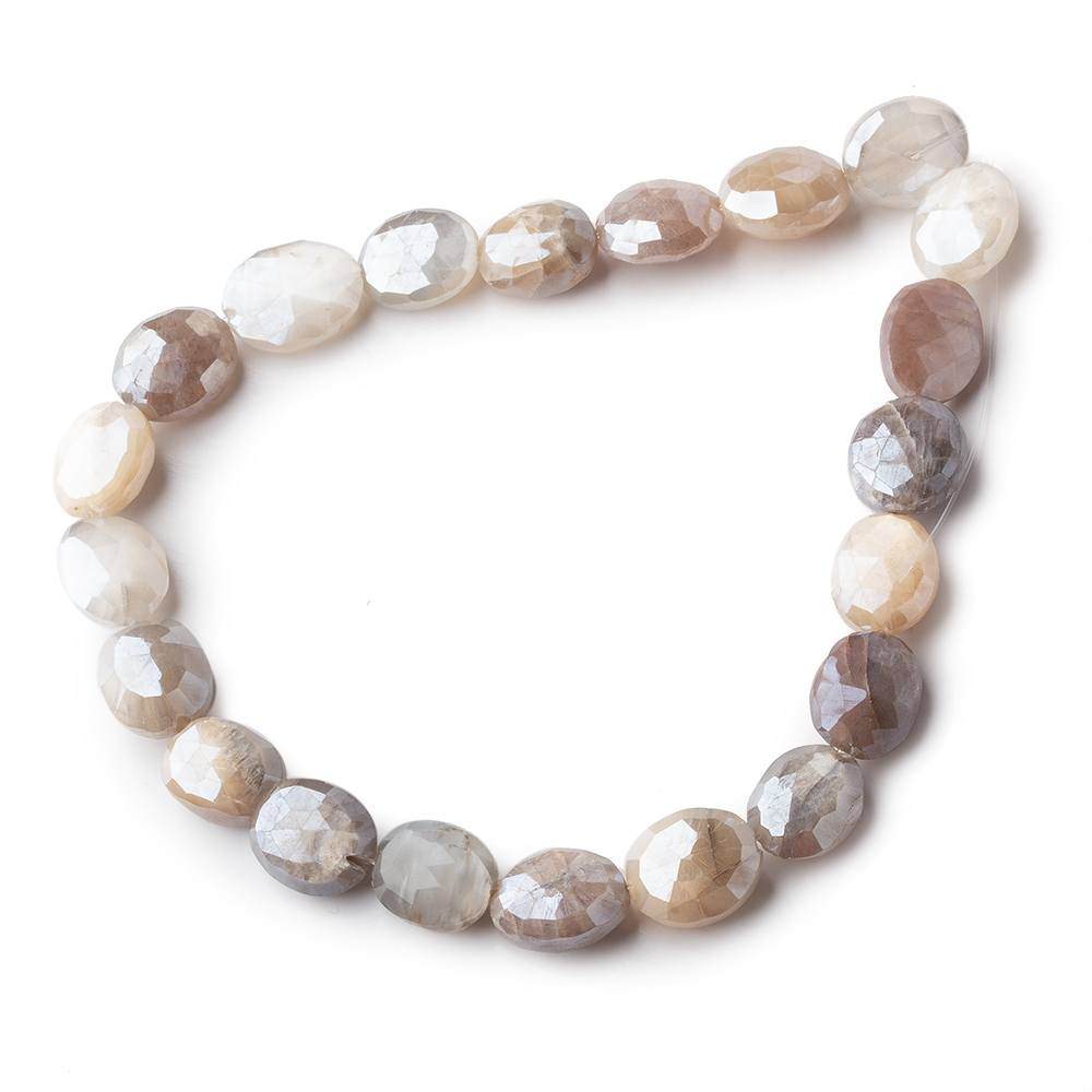 10x8-12x10mm Mystic Multi Moonstone faceted oval beads 9 inch 21 pieces (ONLINE ORDER ONLY)