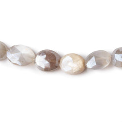 10x8-12x10mm Mystic Multi Moonstone faceted oval beads 9 inch 21 pieces (ONLINE ORDER ONLY)