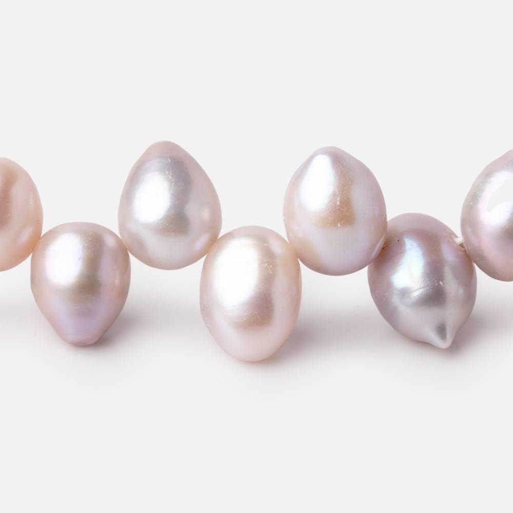 10x8-12x9mm Ballet Pink Top Drill Baroque Freshwater Pearls 15.5 inch 55 Beads (ONLINE ORDER ONLY)
