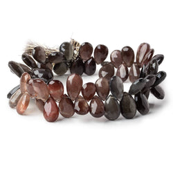 10x8-14x9mm Multi Color Scapolite faceted pear briolettes 8.5 inch 58 beads AAA (ONLINE ORDER ONLY)
