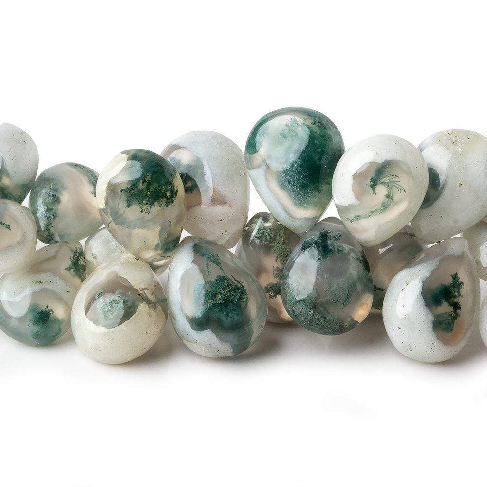 10x8-15x10mm Peacock Solar Quartz Plain Pear Beads 8 inch 49 pcs (ONLINE ORDER ONLY)