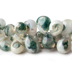 10x8-15x10mm Peacock Solar Quartz Plain Pear Beads 8 inch 49 pcs (ONLINE ORDER ONLY)