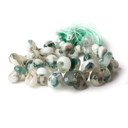 10x8-15x10mm Peacock Solar Quartz Plain Pear Beads 8 inch 49 pcs (ONLINE ORDER ONLY)
