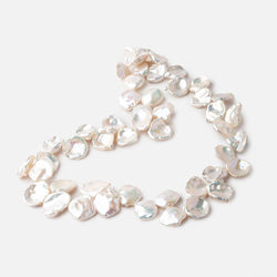 10x8-15x13mm Off White Top Drilled Keshi Freshwater Pearls 16 inch 50 pieces (ONLINE ORDER ONLY)