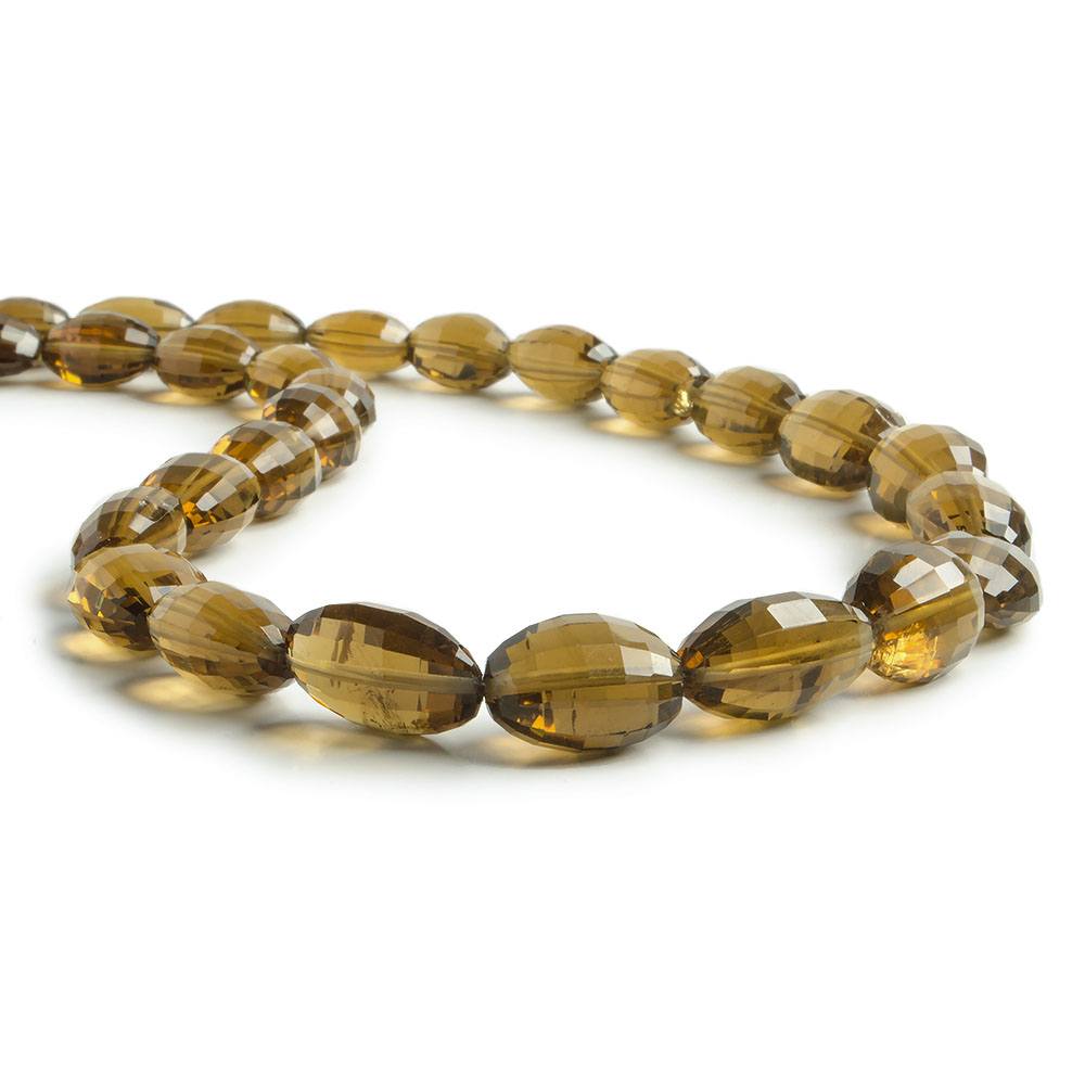 10x8-16x11mm Whiskey Quartz checkerboard faceted ovals 16 inch 33 Beads (ONLINE ORDER ONLY)