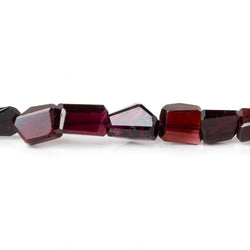 10x8.5-12.5x9mm Garnet Faceted Nugget Beads 10 inch 24 pieces A (ONLINE ORDER ONLY)