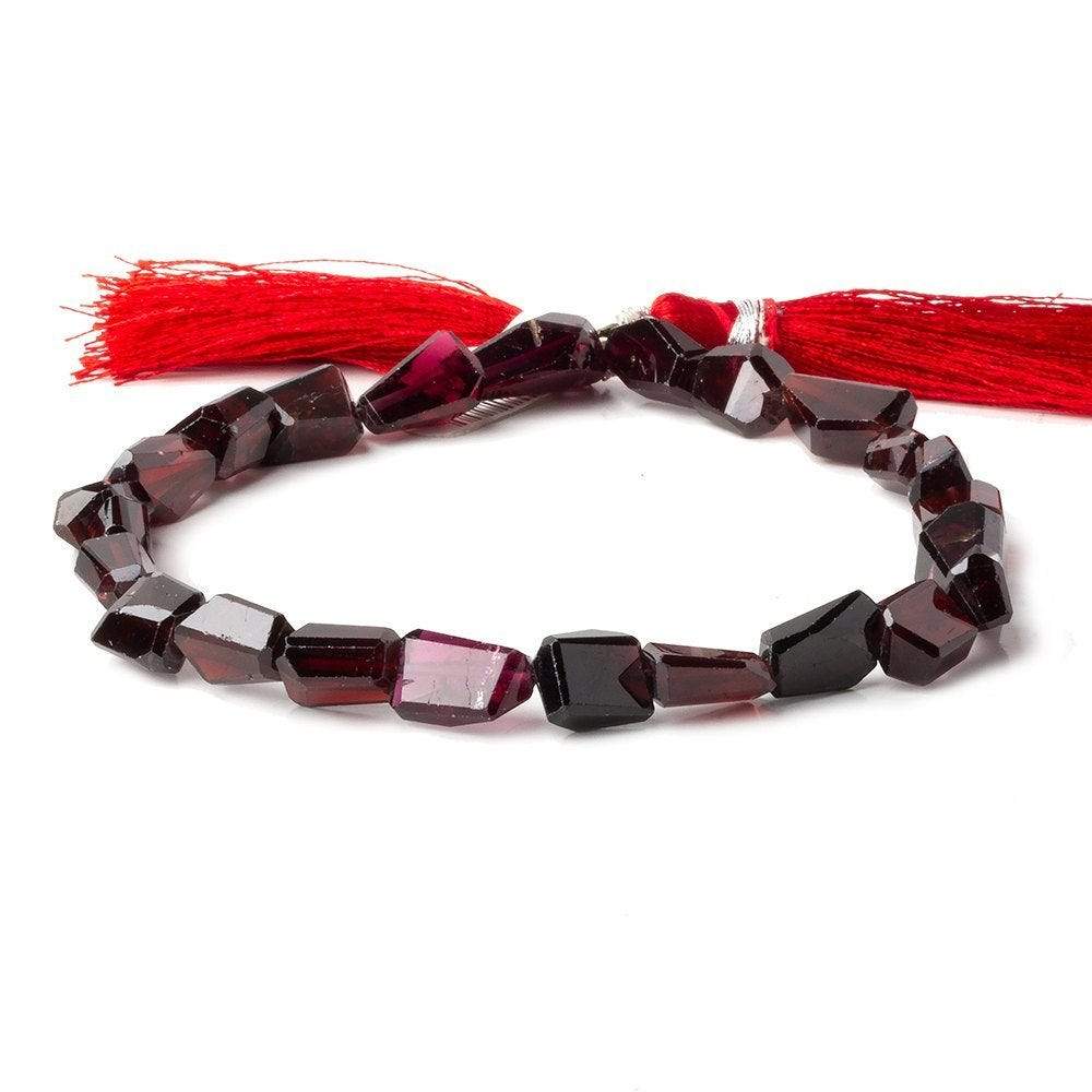 10x8.5-12.5x9mm Garnet Faceted Nugget Beads 10 inch 24 pieces A (ONLINE ORDER ONLY)