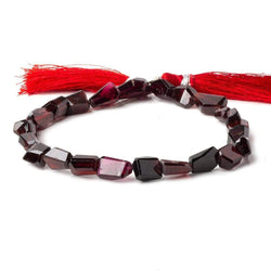 10x8.5-12.5x9mm Garnet Faceted Nugget Beads 10 inch 24 pieces A (ONLINE ORDER ONLY)