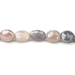 10x8mm Mystic Multi Color Moonstone faceted ovals 14 inch 32 beads (ONLINE ORDER ONLY)