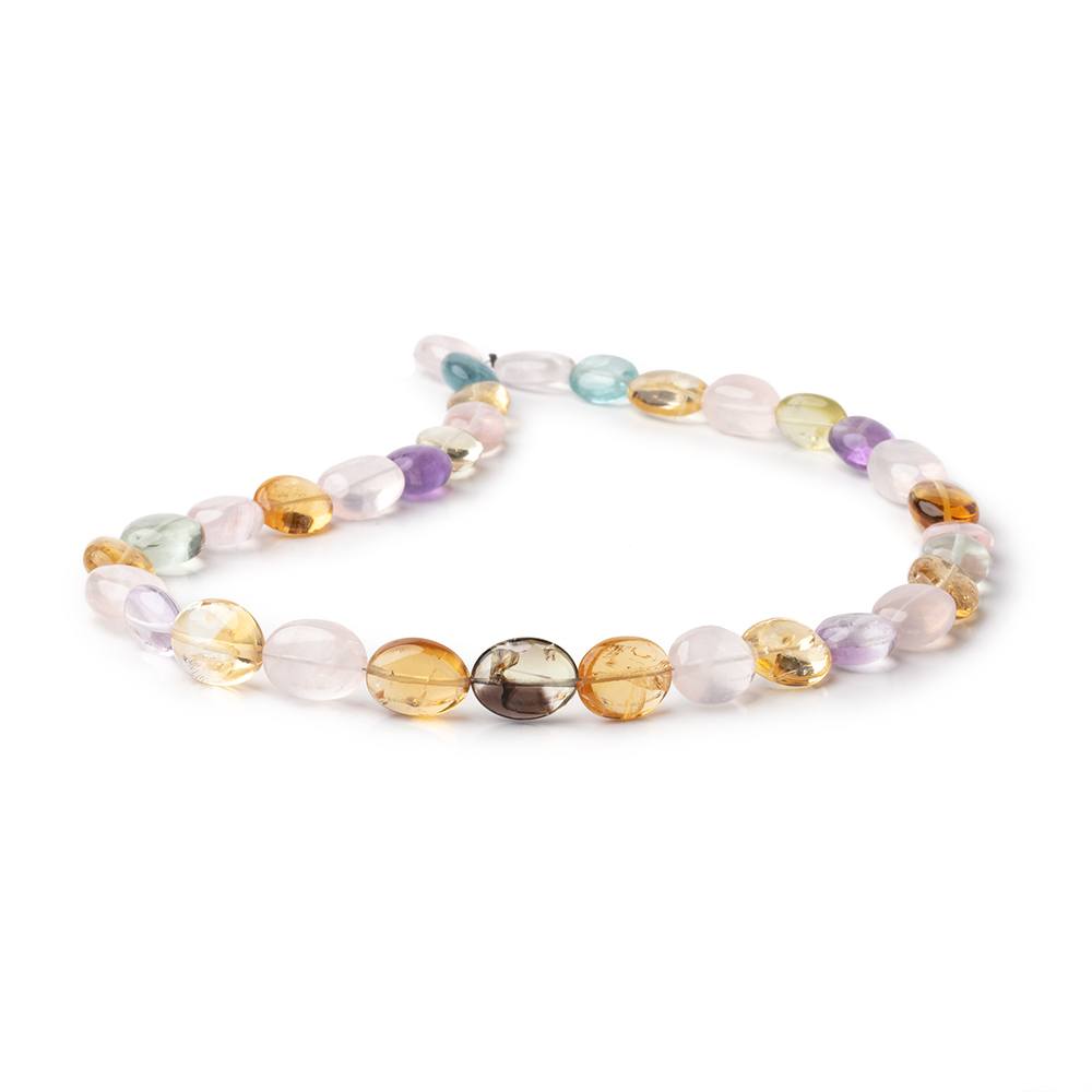 10x9-14x10mm Multi-Gemstone plain nugget beads 16 inch 32 pieces A (ONLINE ORDER ONLY)