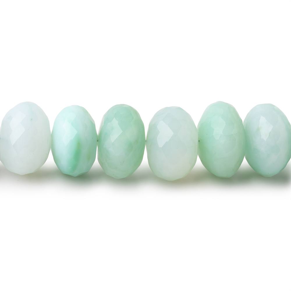 11-12mm Blue Peruvian Opal Faceted Rondelle Beads 16 inch 54 pieces (ONLINE ORDER ONLY)