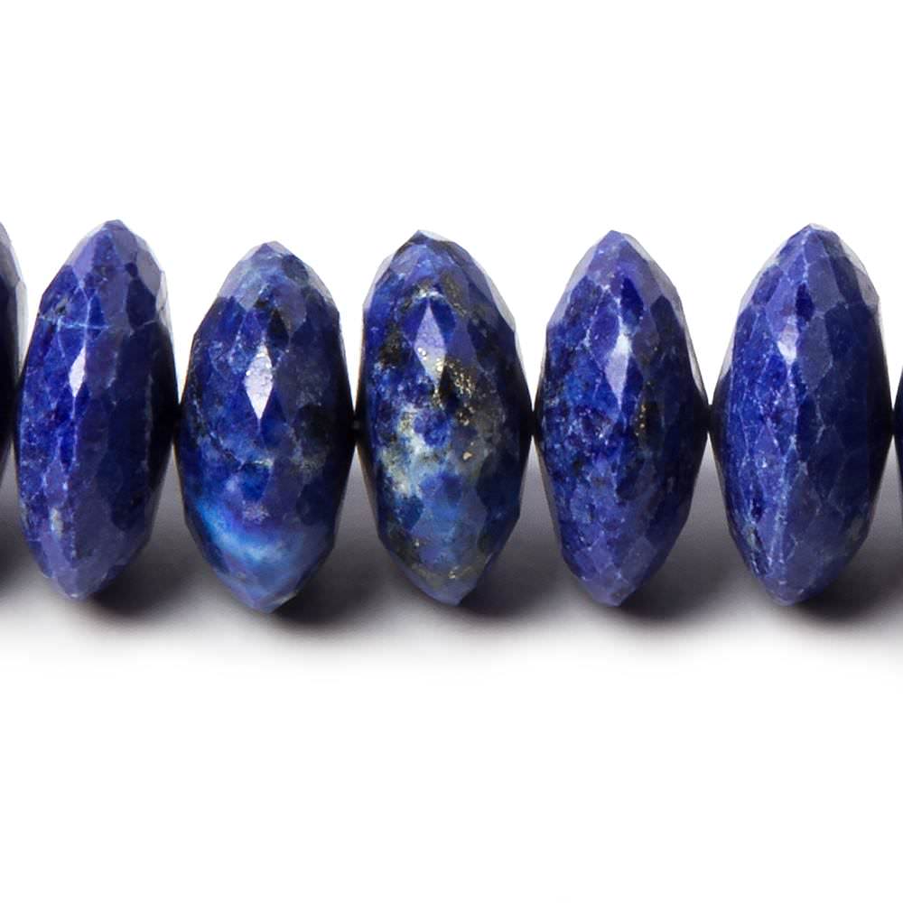 11-12mm Lapis Lazuli German Faceted Rondelle Beads 16 inch 80 pieces (ONLINE ORDER ONLY)