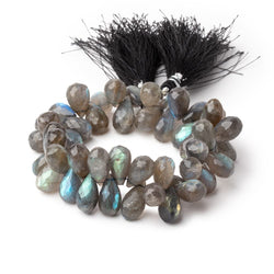 11-17mm Labradorite Faceted Tear Drop Beads 8 inch 48 pieces (ONLINE ORDER ONLY)