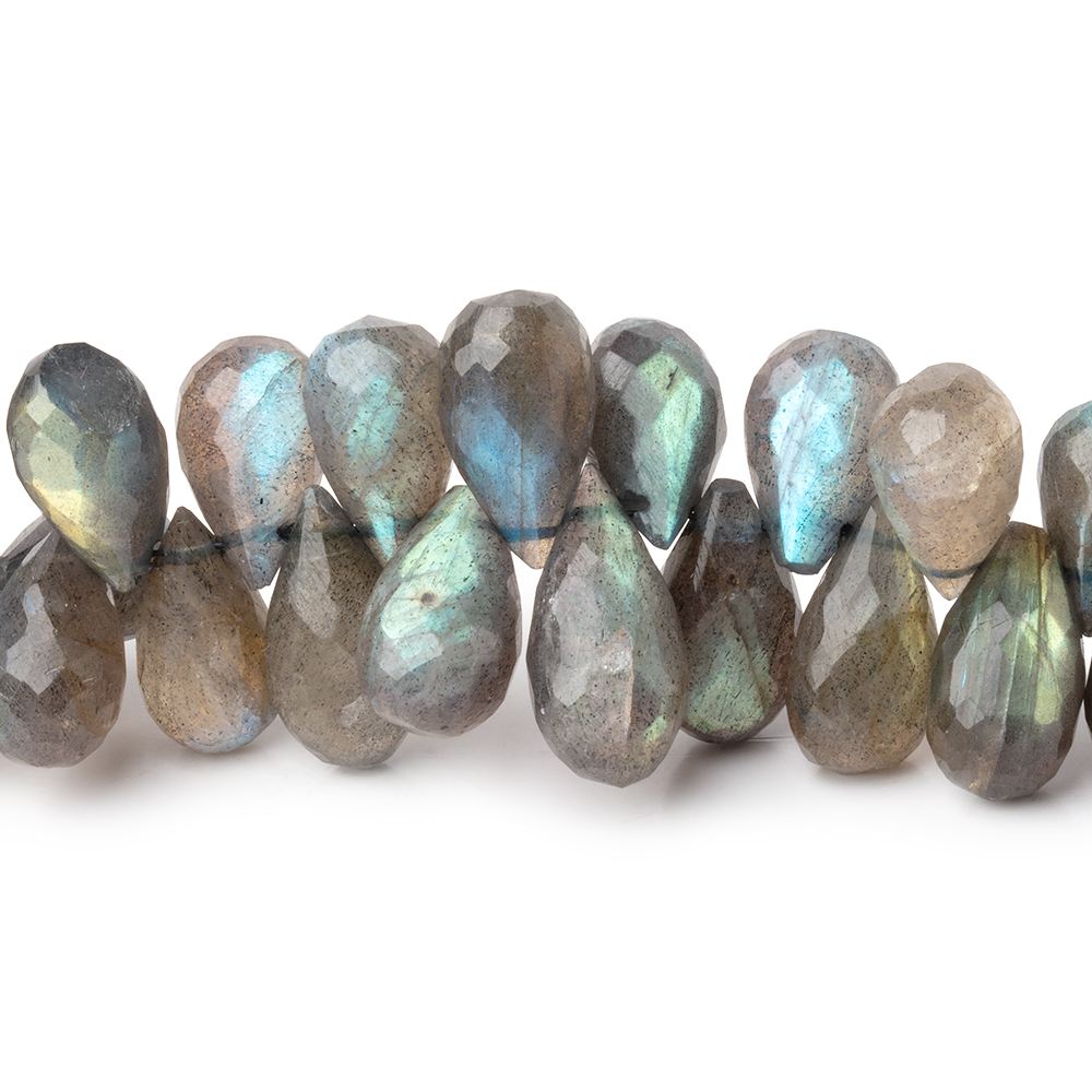 11-17mm Labradorite Faceted Tear Drop Beads 8 inch 48 pieces (ONLINE ORDER ONLY)