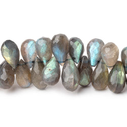 11-17mm Labradorite Faceted Tear Drop Beads 8 inch 48 pieces (ONLINE ORDER ONLY)
