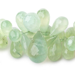 11-29mm Prehnite Beads Tear Drop Briolette 8 inch 57 pieces (ONLINE ORDER ONLY)