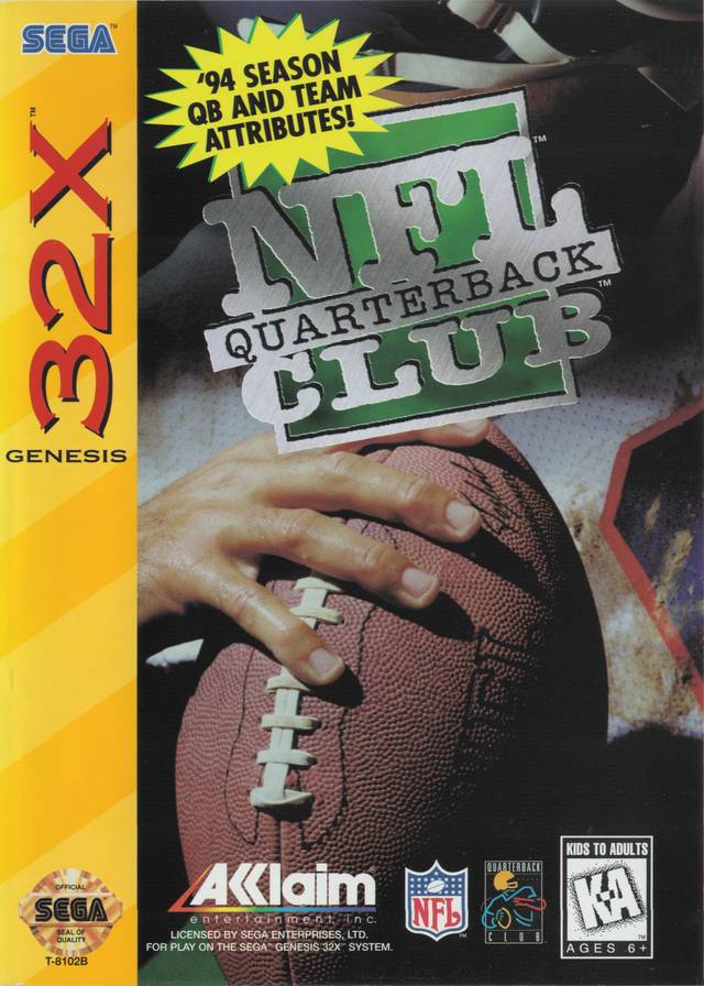 NFL Quarterback Club 32X (Sega Genesis) (ONLINE ORDER ONLY)