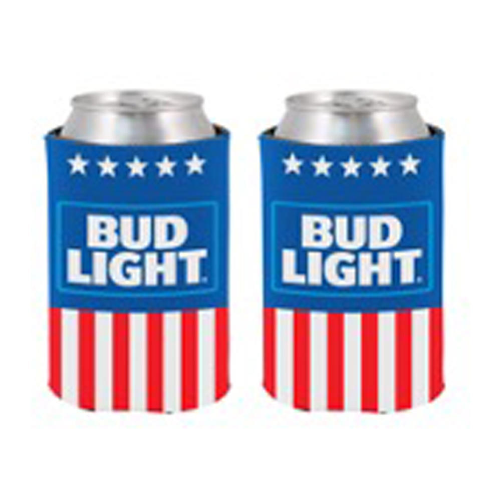 America Classic Bud Light Beer AB Cooler Fits 12 oz Aluminum Can Coozie (Online Only)