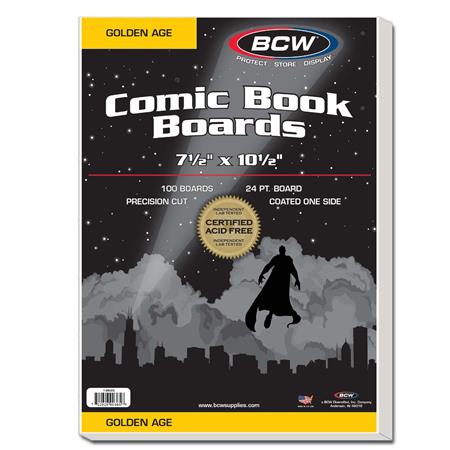 Golden Comic Backing Boards (Pack Of 100) (ONLINE ORDER ONLY)