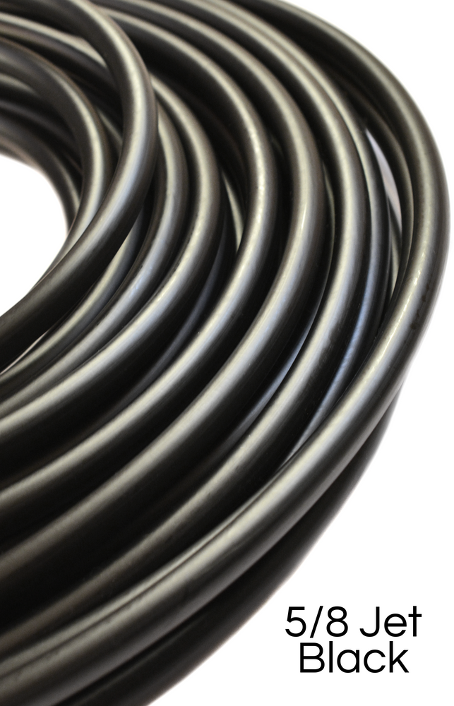 5/8 Jet Black HDPE Hoops (ONLINE ORDER ONLY)