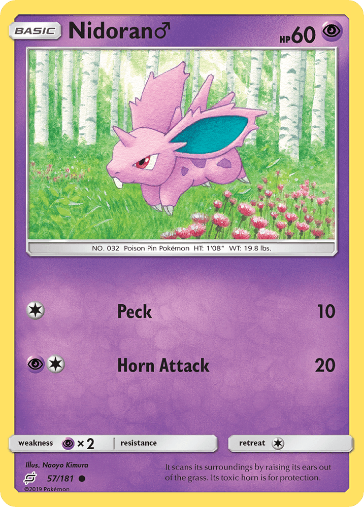 Nidoran (57/181) (Male) [Sun & Moon: Team Up] (Online Only)