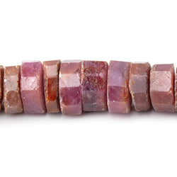 11.5-14mm Ruby Natural Crystal Heishi Beads 16 inch 80 pieces (ONLINE ORDER ONLY)