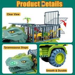 Dinosaur Transporter Children's Toy Set Tyrannosaurus Rex  Car Solid Dinosaur Fall Resistant (ONLINE ORDER ONLY)