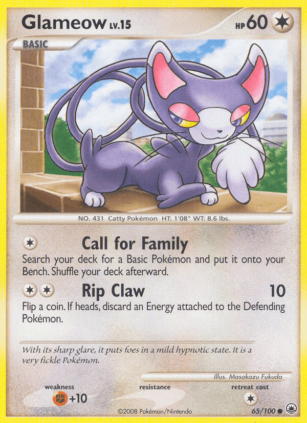 Glameow (65/100) [Diamond & Pearl: Majestic Dawn] (Online Only)