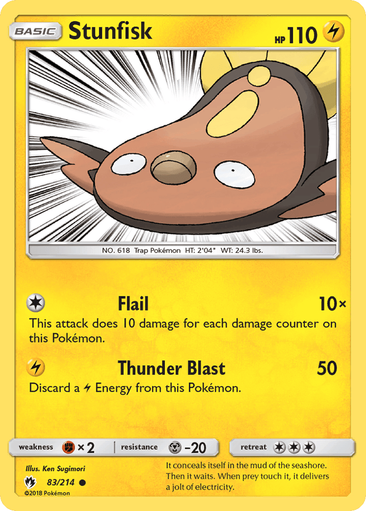 Stunfisk (83/214) [Sun & Moon: Lost Thunder] (Online Only)